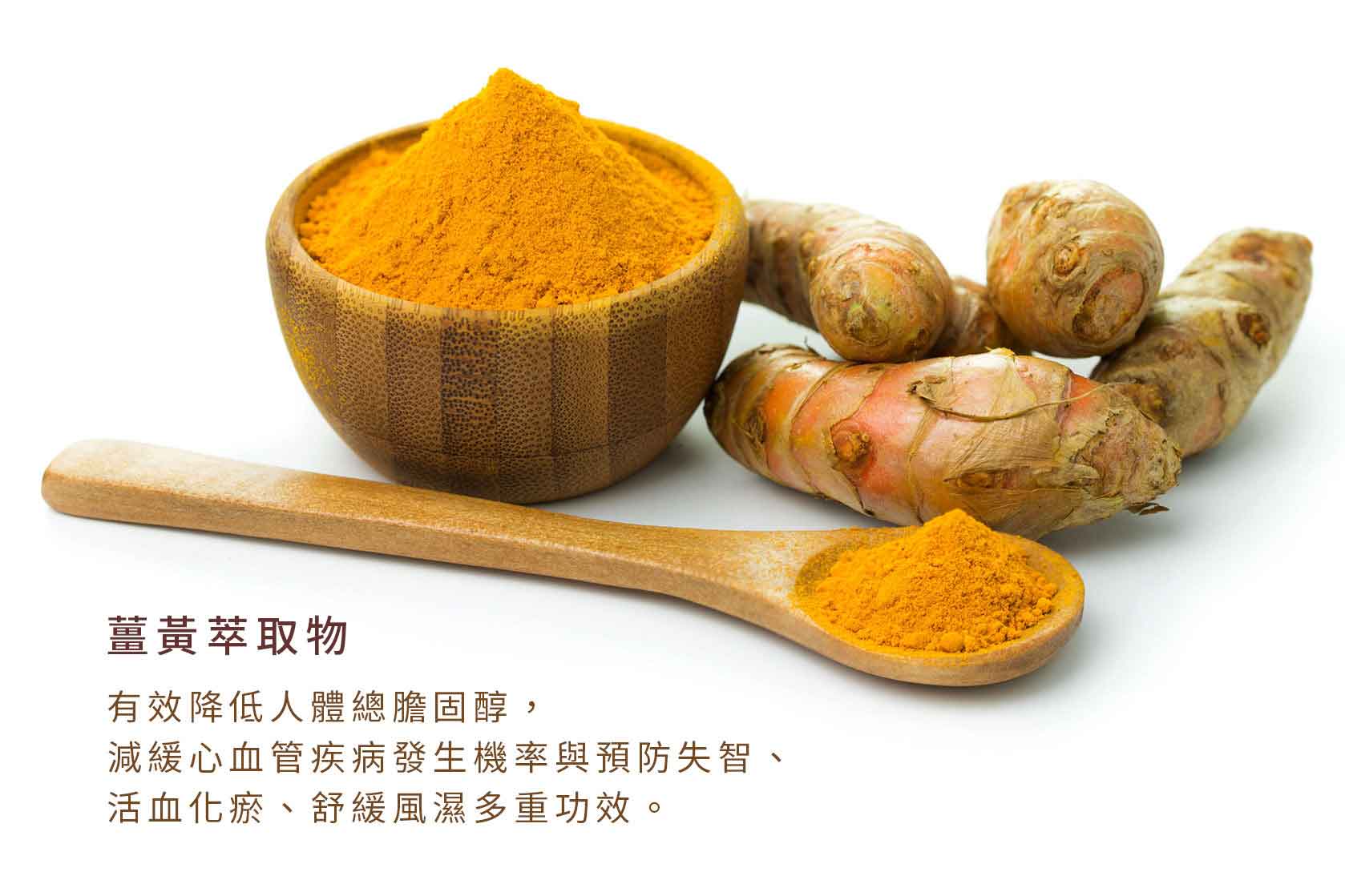 『讚恩』九種萃取物-薑黃萃取物(Turmeric Extract)